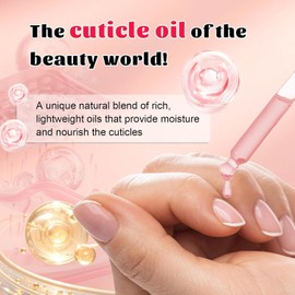 Cuticle Oil for Nails 15ml（0.5Fl.oz）– Nail Strengthener with Vitamin E, D-Panthenol & Centella – Nail Oil for Growth and Repair – Moisturizes Dry Cuticles, Softens Hangnails