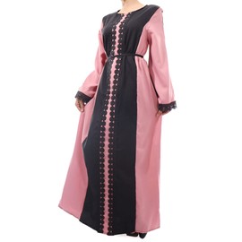 Musuly Djellaba for Women, Purple and black
