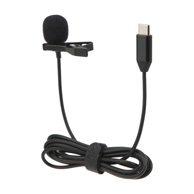 Wireless Lavalier Microphone ‑34dB Metal Lapel Mic for Insta360 ONE