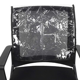 Chair Back Cover, Barber Beauty Salon Chair Protective Cover, Round Prevents Damage to Spa Salon Upholstery from Chemicals and Wear Salon Chairs Clear Chair Cover Equipment Clear Chair Cover