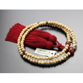 Dot Com Soto Buddhist Beads for Women, 8 inches, Starry Bodhi Tree, Agate, Pure Silk Bassa, Kyoto, 108 Beads, Zen Buddhism, HonGinrin, 8 Sun Size, 102440003, Gift Bag Gift!