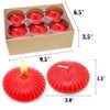 12 Pack 3 Inch Red Floating Candles for Valentine’s Day,