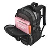 Jeluno Heavy Duty Mesh Backpack for School, Lightweight Black Book