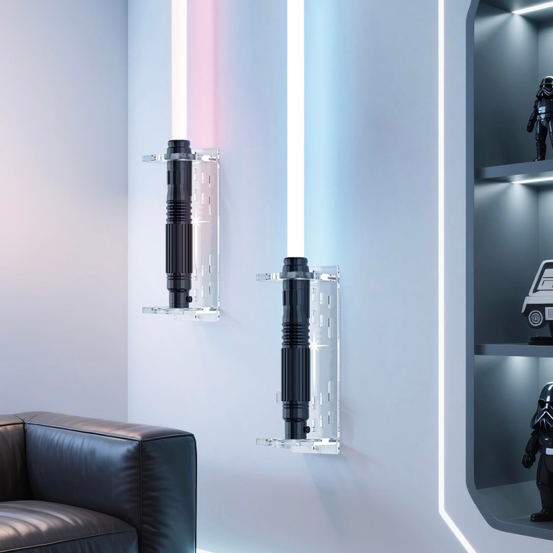Light Saber Wall Mount Holder, Acrylic Saber Sword Stand Display,