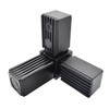 Design61 4x Connector for Square Pipes with Outlet Pipe Connector