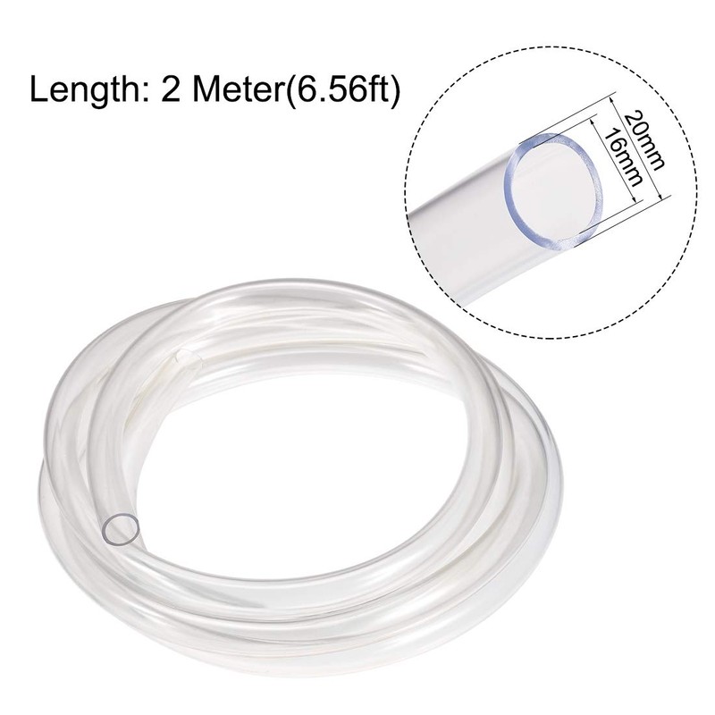 sourcing map PVC Hose Pneumatic Plastic Hose 16mm Inner Dia.