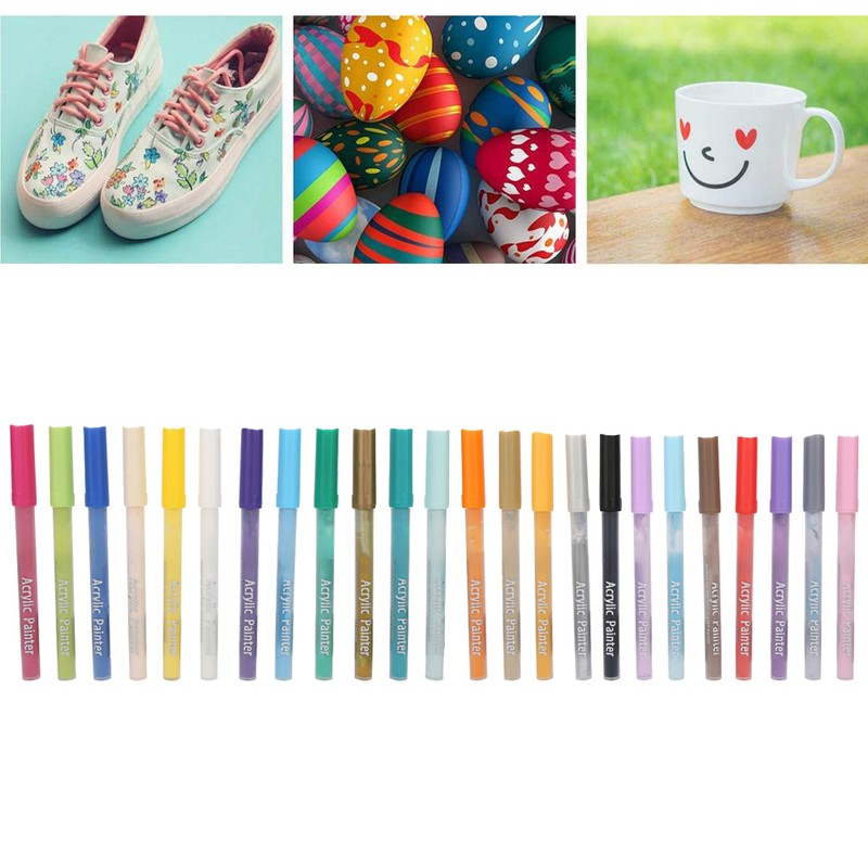 Coloured Acrylic Marker Pen Kit Non Toxic Water Based Painting