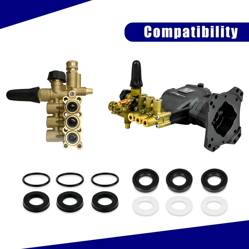 7106627 Pressure Washer Pump Seal Kit fit for Simpson Cleaning,