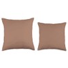 Seamless Mocha Mousse Brown Color Throw Pillow