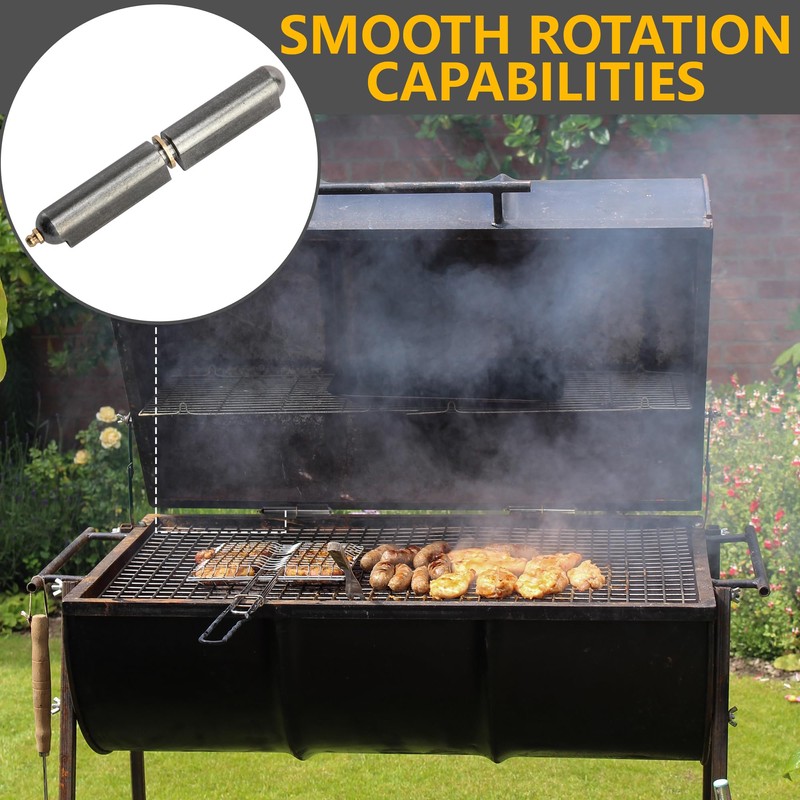 moonoom 4 Pack 6'' BBQ Bullet Weld on Hinge, Heavy