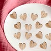 Pack of 100 Wooden Hearts Decorative Confetti, Confetti Wooden Hearts