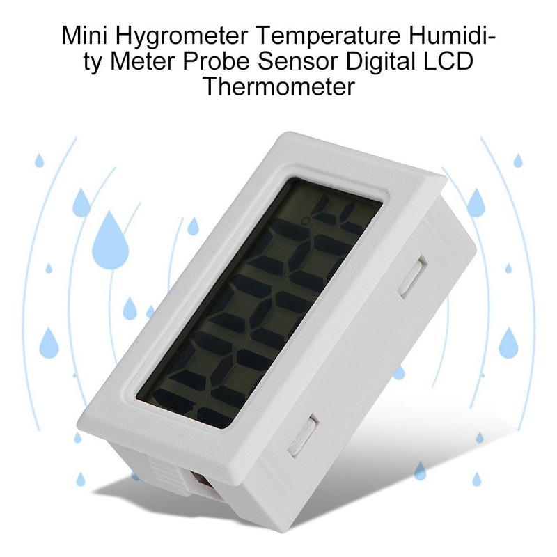 Mini medidor de temperatura digital con pantalla LED con sensor