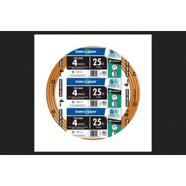 WIRE 4-1CU SOLID BARE25' by SOUTHWIRE COMPANY MfrPartNo 10644325