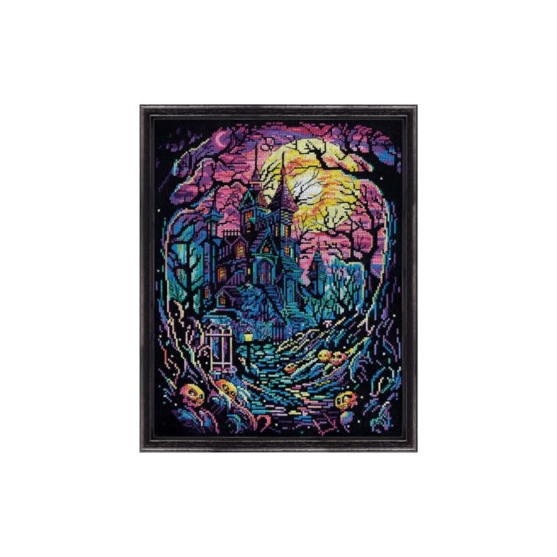 Design Works Crafts Haunted House Counted Cross Stitch Kit