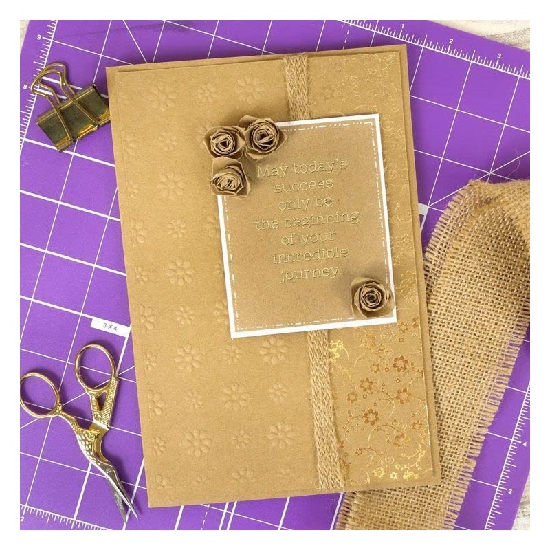 Hunkydory Crafts Perfect Verses Foiled Kraft Paper Pad