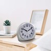 5.5" Silent Analog Alarm Clock Non Ticking, Gentle Wake, Beep
