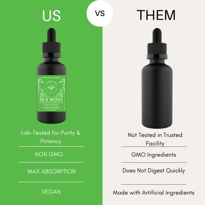 Elderlane Elderlane Unflavored Sea Moss Drops