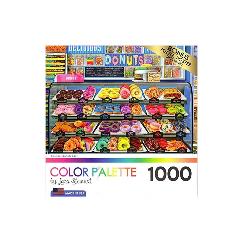 Delicious Donuts Daily 1000 Piece Puzzle