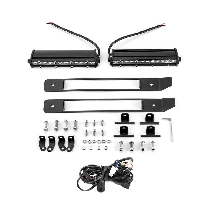 WeiSen Recessed LED Grille Light Bar Kit w/2pcs 6in Slim