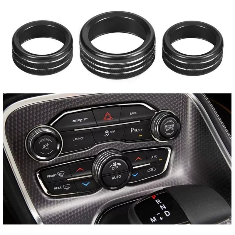 CNSTARFUTURE Cover Perilla Consola Central Dodge Ram Challenger