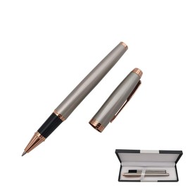 Accod Ballpoint Pen Student Gel Pen Signing Pen Metal Shell Streamlined Ballpoint Pen Gift For Student Family and Friends -0.5MM (Silver)