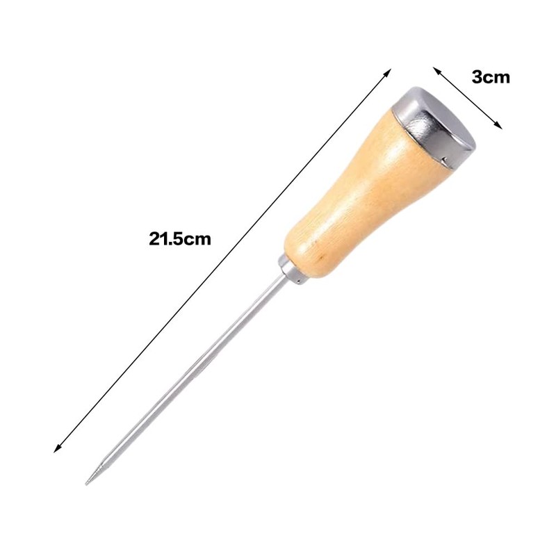 Ice Axe, Stainless Steel Ice Axe, Wooden Handle, Small Ice