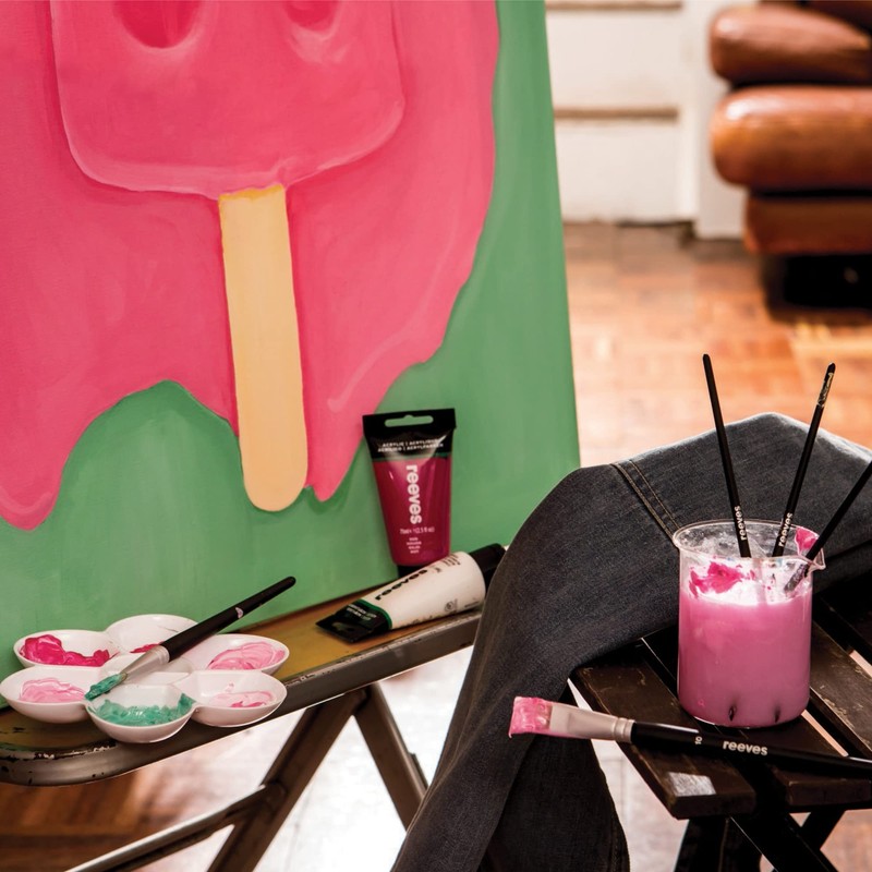 Reeves Artists Acrylic Paint, 75 ml, Titan White