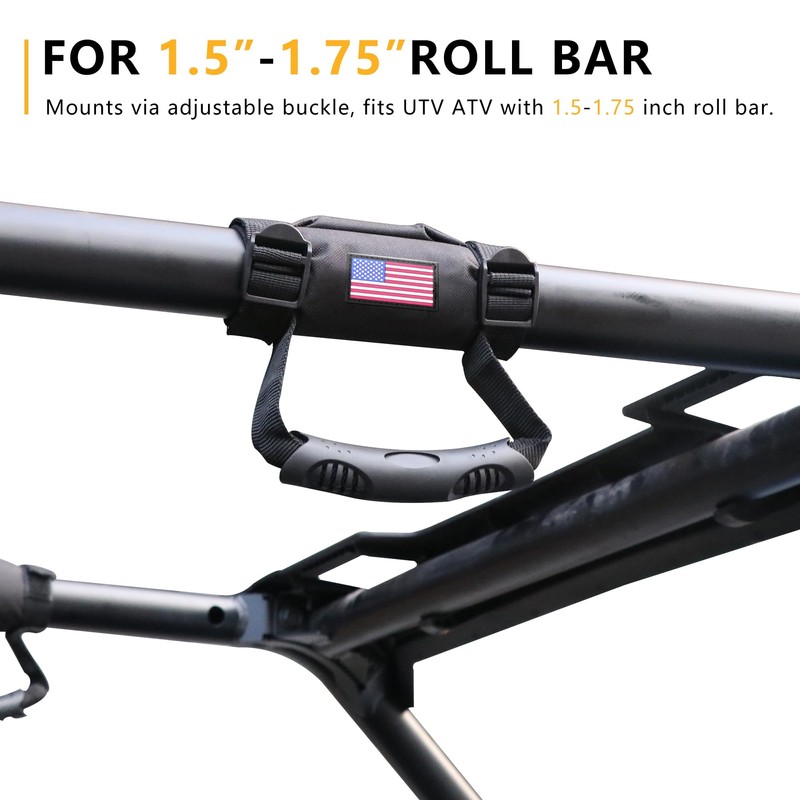 RERPRO UTV ATV Roll Bar Grab Handles Grips Compatible with