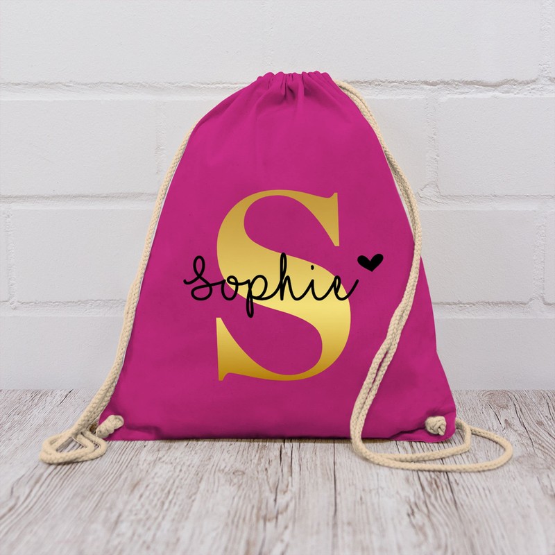 Geschenk mit Namen personalisiert by Shirtracer - Gym Bag Backpack