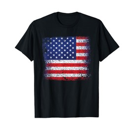 USA Flag T-shirt 4th July Red White Blue Stars & Stripes Tee T-Shirt for Women Kids Men