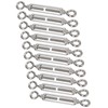 10pcs Eye and Eye Turnbuckle Wire Tensioner Strainer Stainless Steel