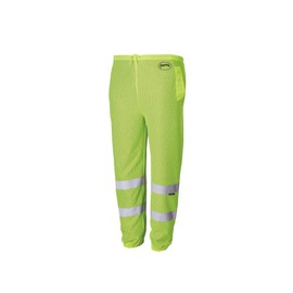 Pioneer Reflective Safety Pants – High Visibility Lightweight Mesh Work Pants for Construction, Traffic – Hi Vis Yellow/Green