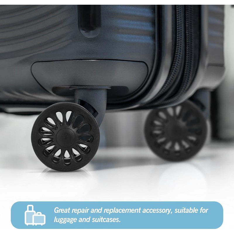 Volein Pack of 4 Suitcase Castors Replacement Wheels 50 x