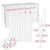 100 - Pack White Church Service Candles with 3 -