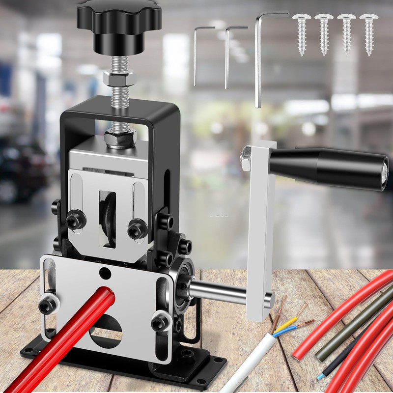 Wire Stripper Machine, 0.06''-0.98'' Manual or Drill Powered Wire Stripping