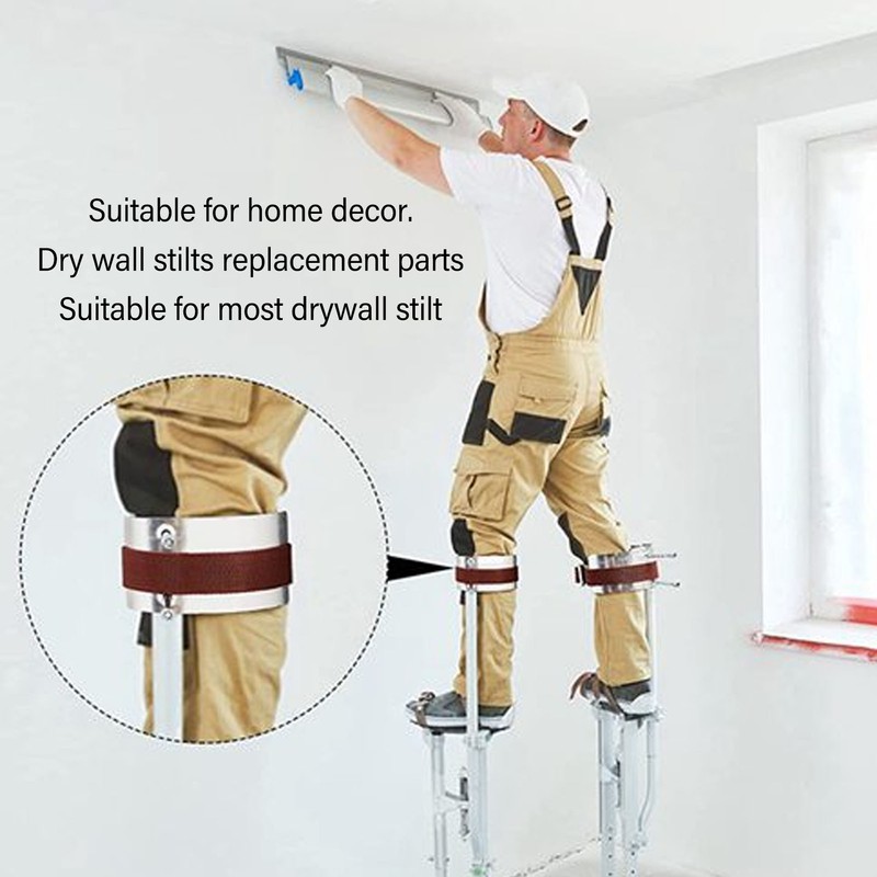 Drywall Stilts Leg Straps Adjustable Universal Nylon Stilt Curved Plate