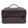 Mens Real Leather Toiletries Wash Shaving Bag Travel Pouch Tripper