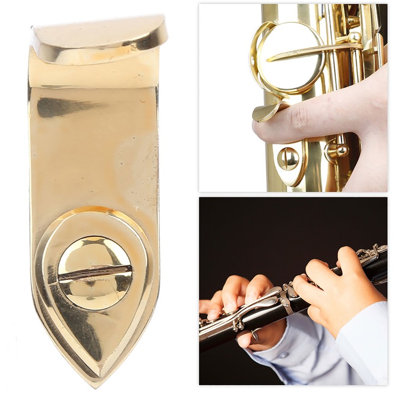 Saxophone Finger Rest Metal Thumb Rest Brass Universal Accessories Soprano