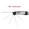 LCD Digital Food Meat Thermometer with Foldable Probe Kitchen Cooking