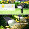 LEREKAM Solar Spot Lights, IP65 Waterproof 40 LEDs Landscape Spotlights,USB