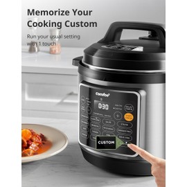 COMFEE’ Pressure Cooker 8 Quart with 16 Cooking Functions, Olla de Presion Non-Stick Pot Yogurt Maker Rice Cooker Slow Cooker Sauté Steamer, Healthy Ceramic Inner Pot