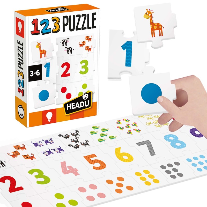 Headu 123 Puzzle New Numeri E Quantità In Sequenza Mu54907