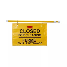 Rubbermaid FG9S1600 Multilingual Closed for Cleaning Safety Sign