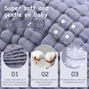 Looxii Muslin Burp Cloths 100% Cotton Muslin Cloths Large 20''x10''