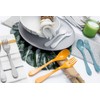 Knork Eco Plant Based 24 Pack Reusable Bamboo Flatware Set