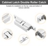 sourcing map 5Pcs Cabinet Latch Double Roller Catch, Lock Stop