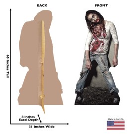 Cardboard People Zombie Girl Life Size Cardboard Cutout Standup