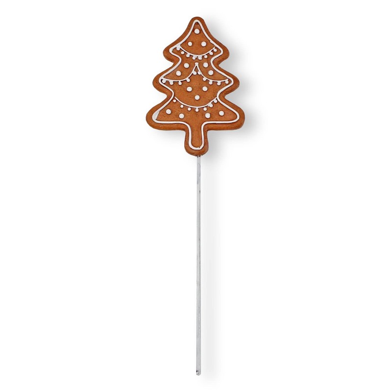 colourliving Gingerbread Figures Decoration Flower Stake Gingerbread Stake 6 Pieces