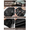 GSG Mens Fingerless Leather Gloves Driving Cycling Motorcycle Half Gloves