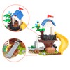 Finebely 3in1 Pirate Ship Building Set with Treasure Island, Toy